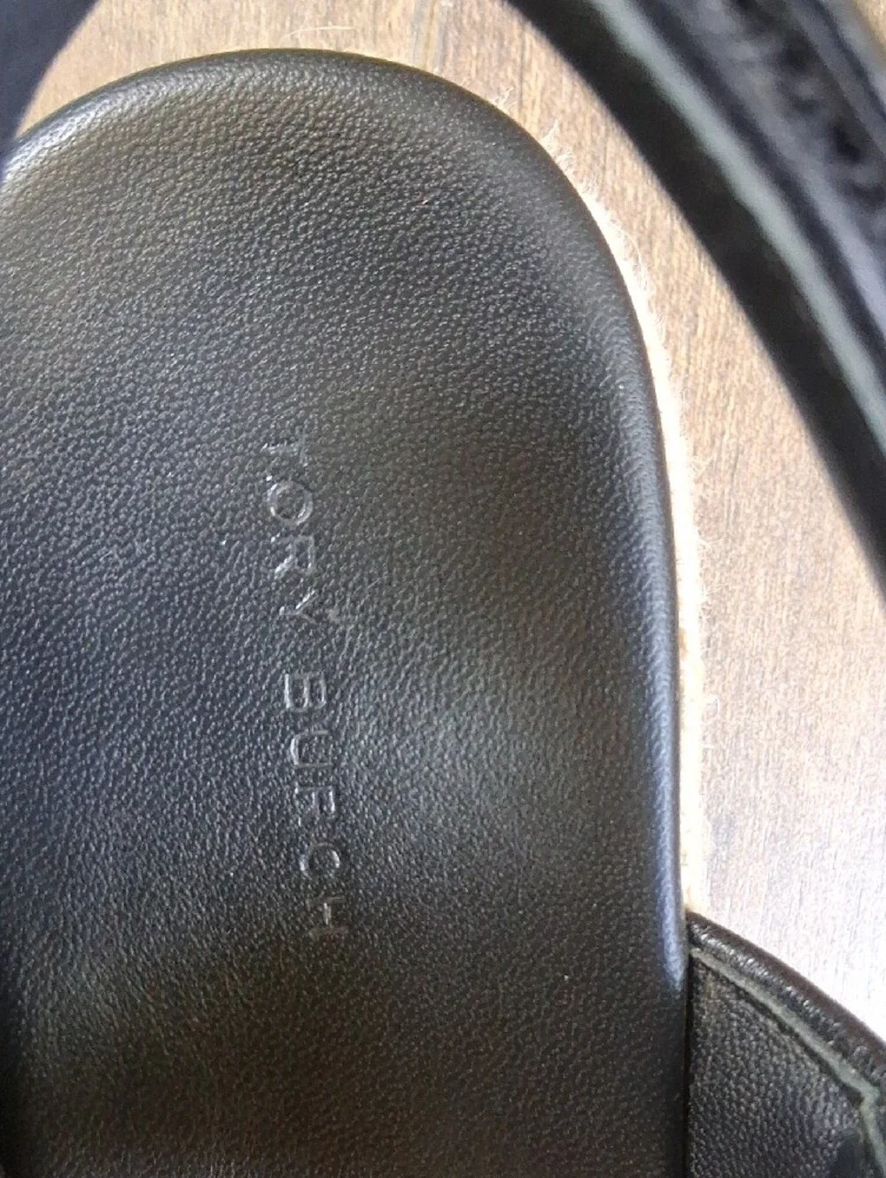 Tory Burch Wedge Velcro Two Atrap Sandals Size 9 - Picture 4 of 5